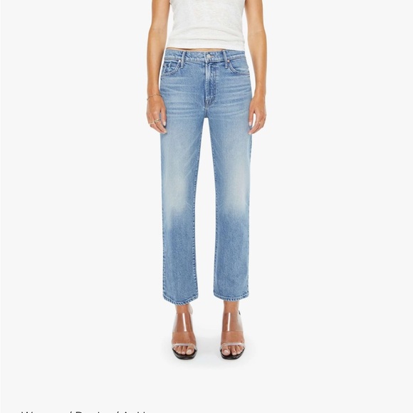 MOTHER Denim Blue Ankle Crop Jeans - Picture 12 of 12
